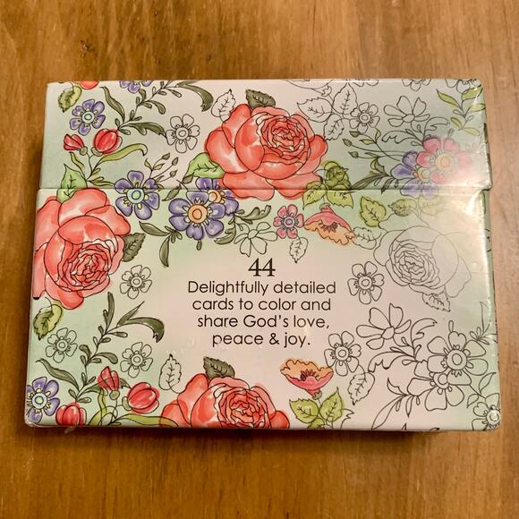 Coloring Cards Colorful Blessings Christian Art Gifts New & Sealed Cards - Picture 3 of 7